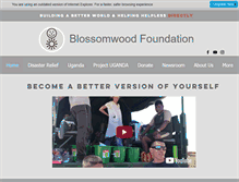 Tablet Screenshot of blossomwoodfoundation.org